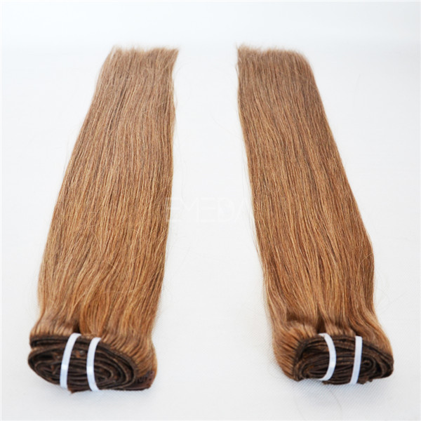 Brown color hair straight clip in hair extension LJ169